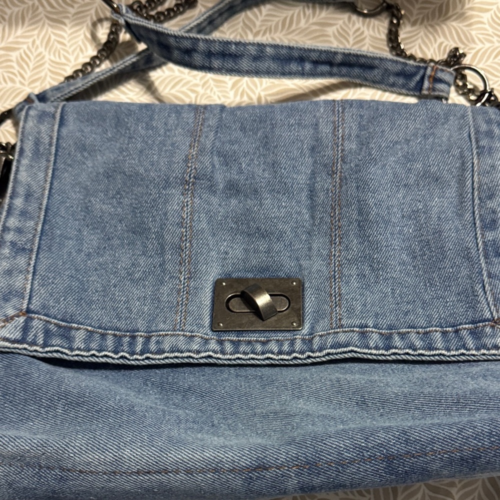 Denim Shoulder Bag - Picture 2 of 6